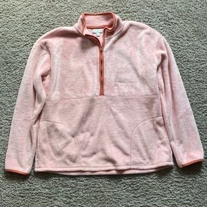 Wonderly Light Pink Half Zip Sweatshirt